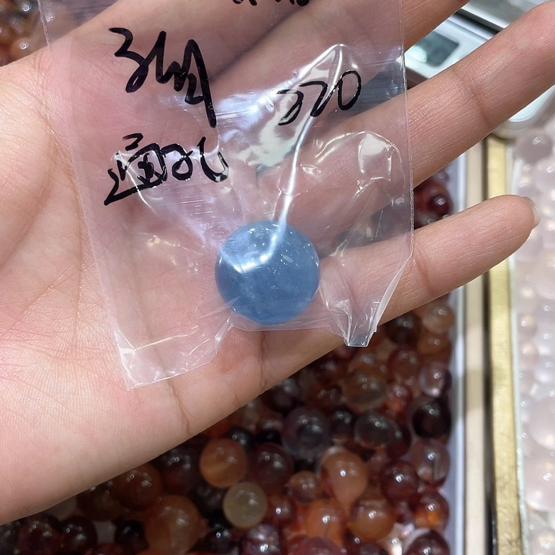 水晶珠宝半成品未镶嵌通孔/不退不换