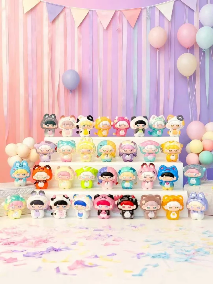 【拆袋】新品草莓慕斯塔MIKKA睡衣派对可爱潮玩盲盒摆件可打孔