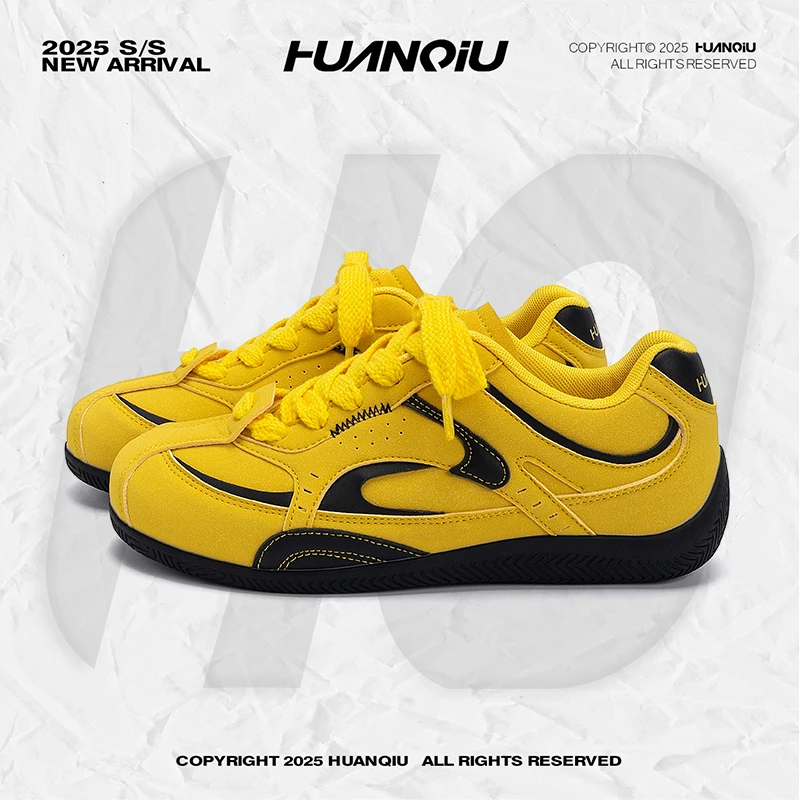 环球复古赛车鞋子男款2025新款秋季内增高男鞋百搭潮鞋休闲德训鞋