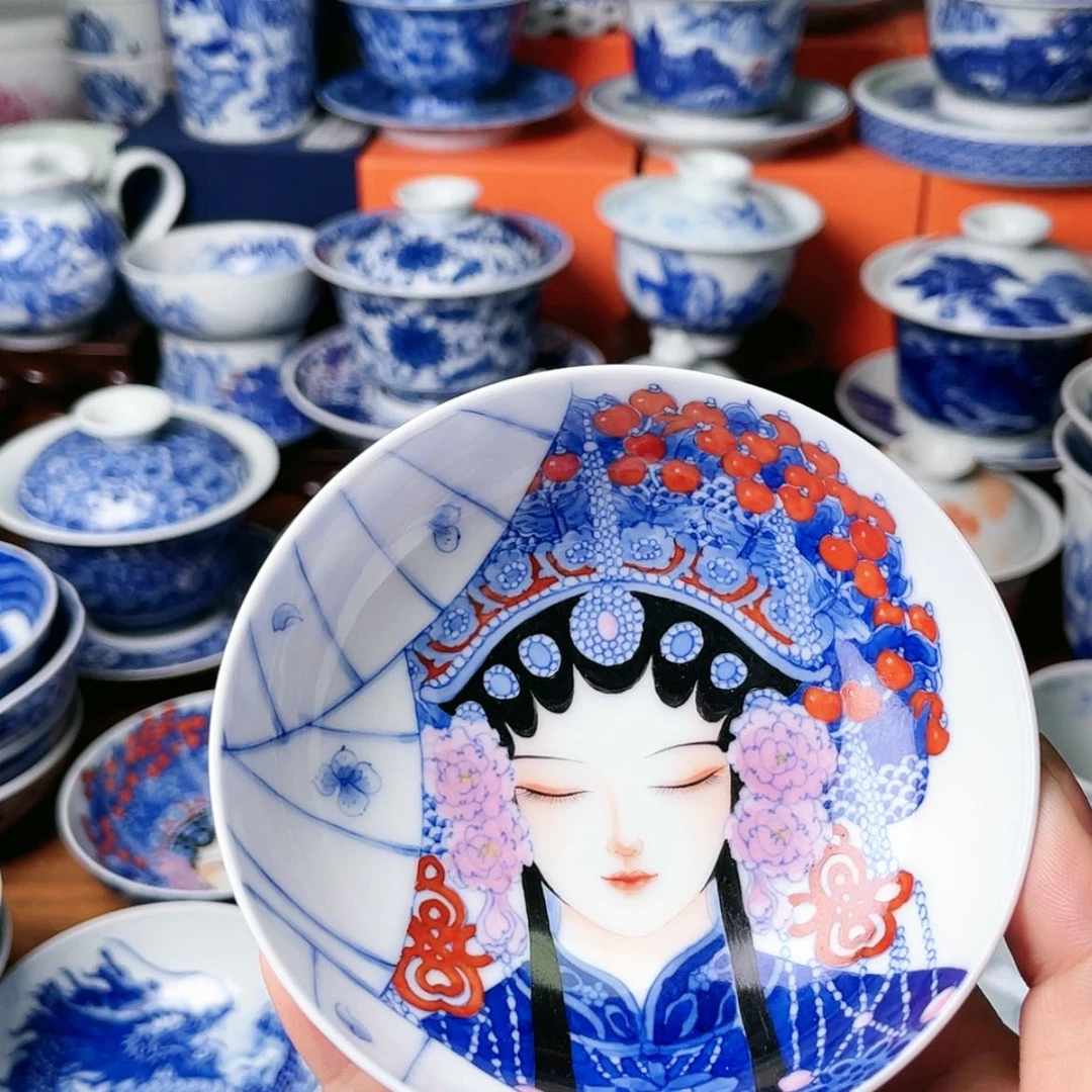 【闪购商品】杯樱*全手工手绘景德镇