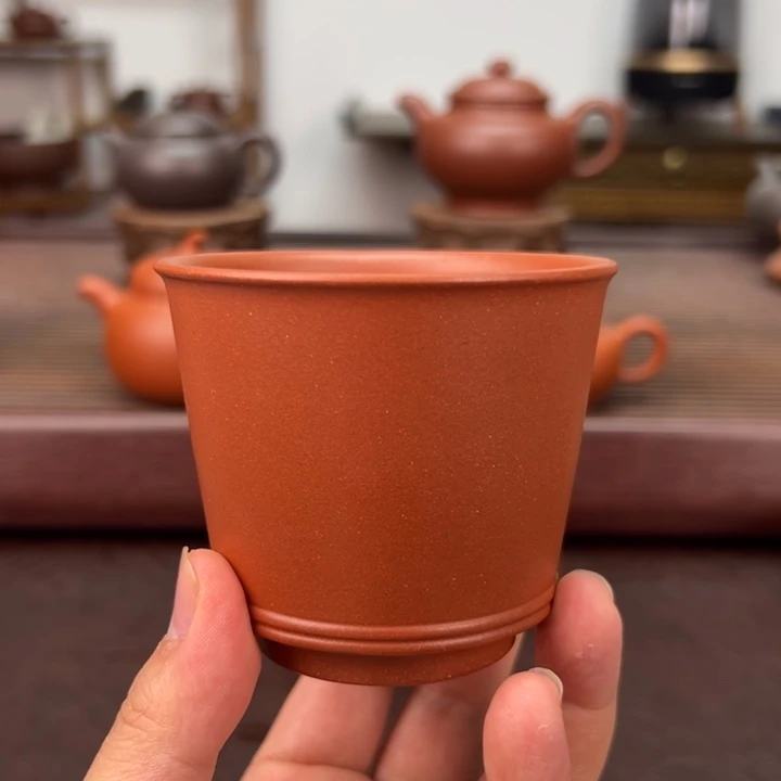 *****紫砂茶壶赵庄红泥主人杯
