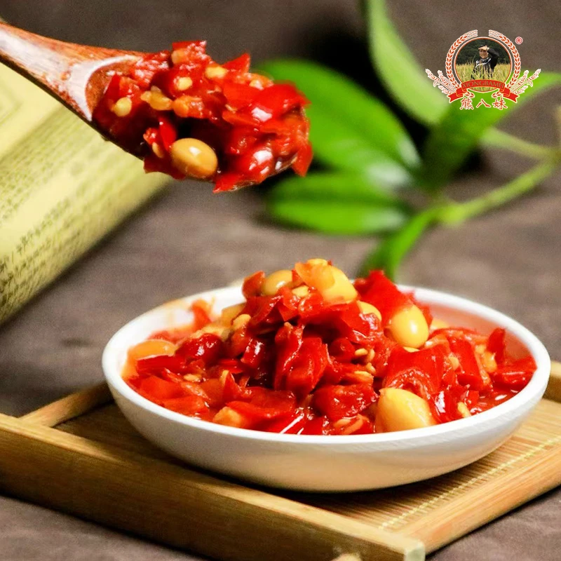 贵州熊八妹酸辣椒1kg/瓶 自然发酵 做菜好吃 可凉拌 鲜酸脆爽