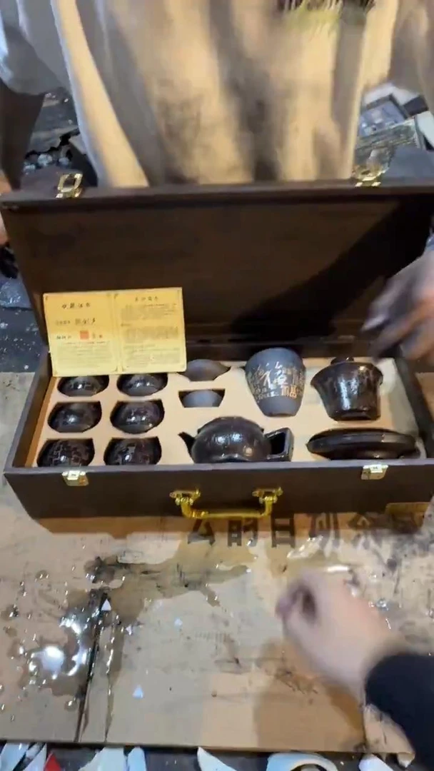 【闪购商品】百福临门紫砂茶具套组高档礼盒装精美@@@@@@@@@@