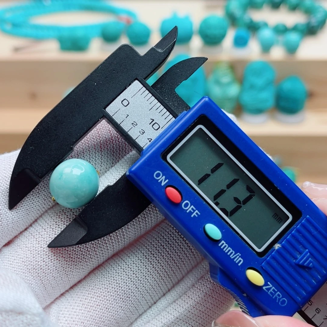 未镶嵌绿松石圆珠