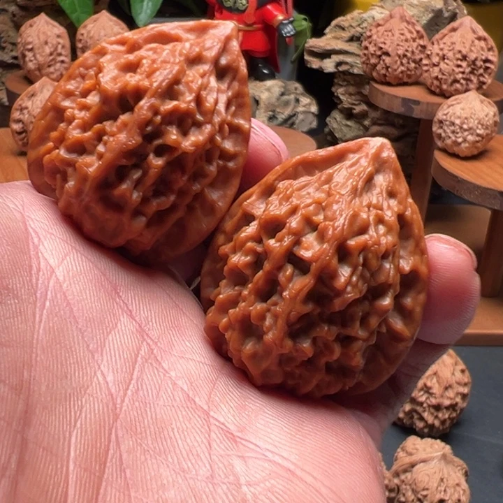 吊坠文玩核桃红星塔