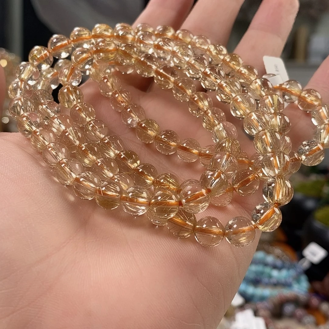 霜***月未镶嵌手链水晶发晶