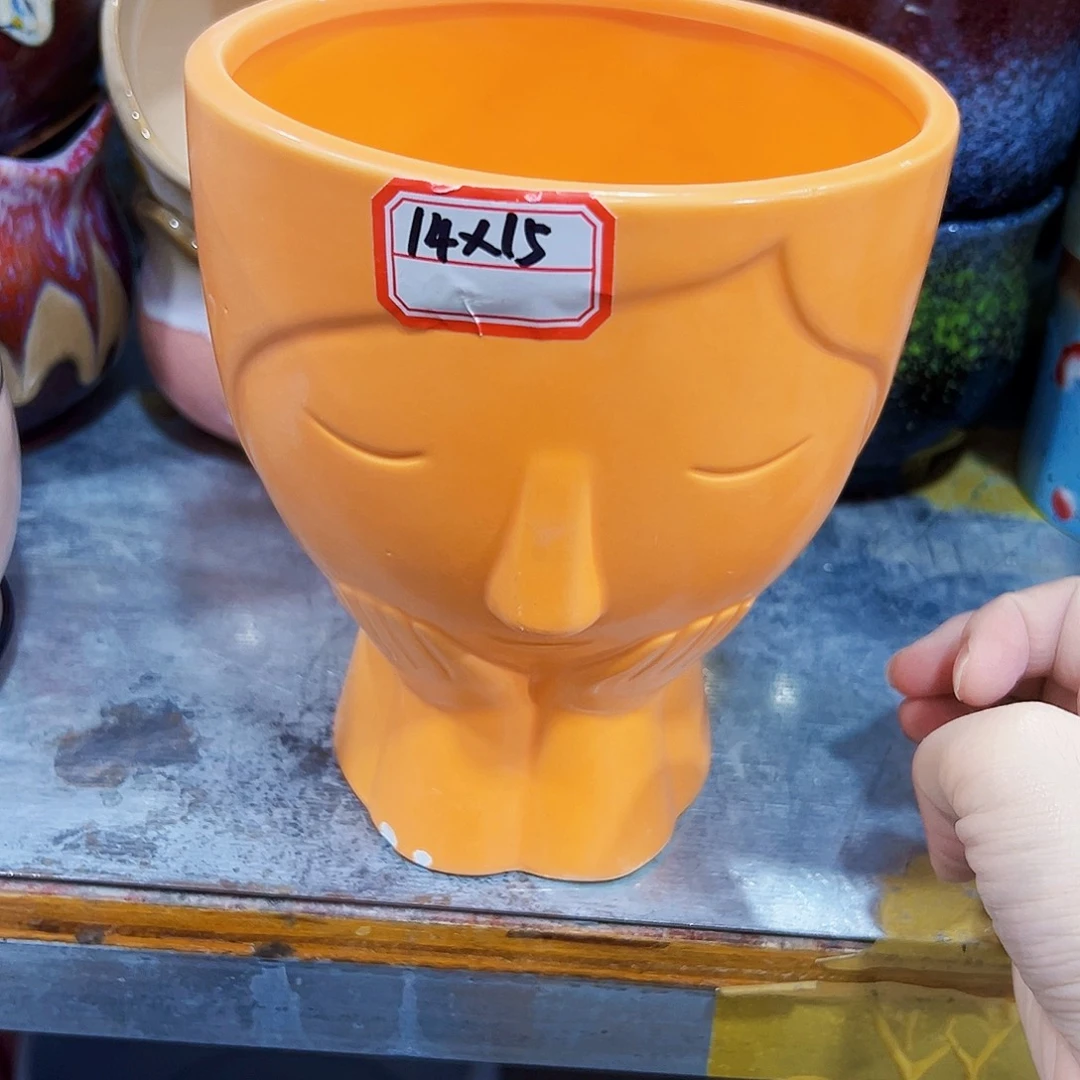 外贸尾单陶瓷花盆凑单10米包邮