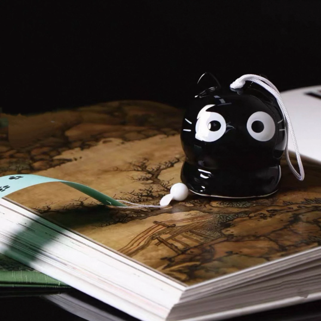 日本灶师窑风铃 昭峰作家居摆件 动物形风铃挂件