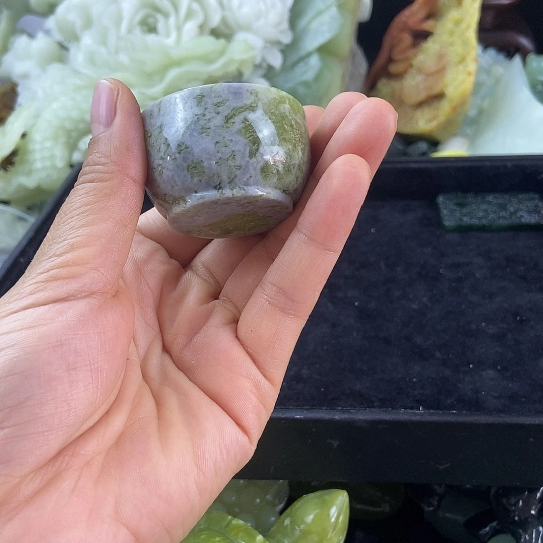 蛇纹石玉合金手把筱****缘