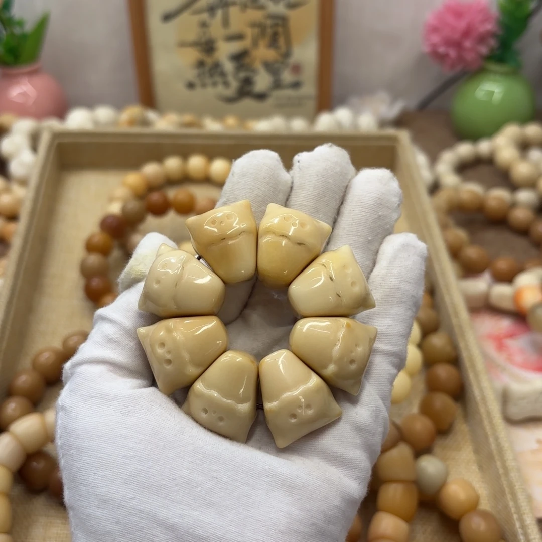 菩提根/象牙果吊坠牙果瑕疵机抛手捻291