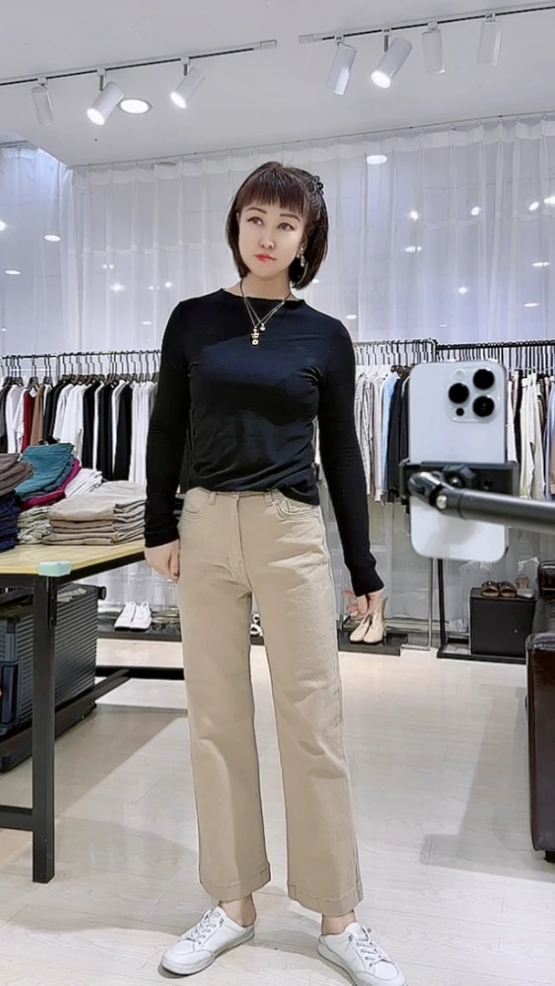 YH  冬款短板牛仔棉裤子显瘦