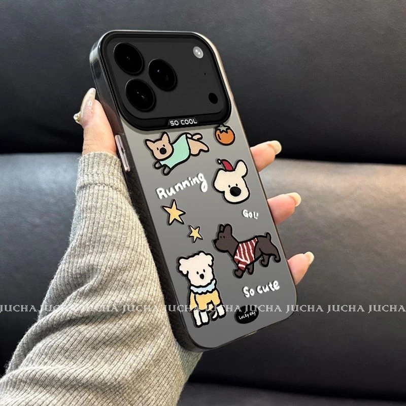 卡通小狗适用苹果17promax手机壳可爱卡通iphone17air耐脏高级感