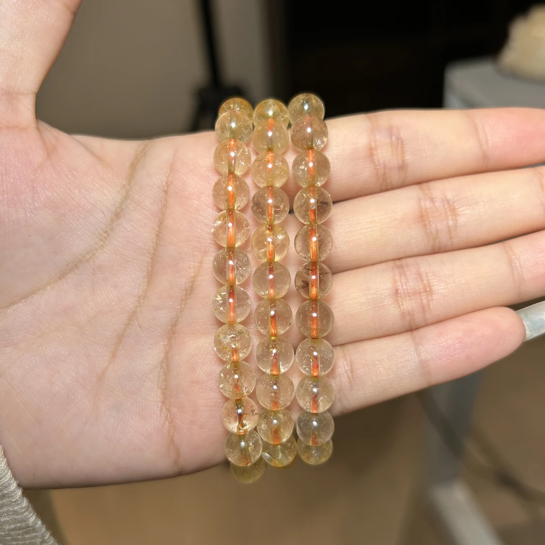 【新人福利】天然金发晶手串招财金发晶手串多样性发一