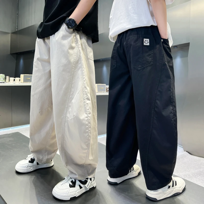 男童裤子夏季薄款防蚊裤宽松2025中大童休闲韩版长裤洋气儿童夏款