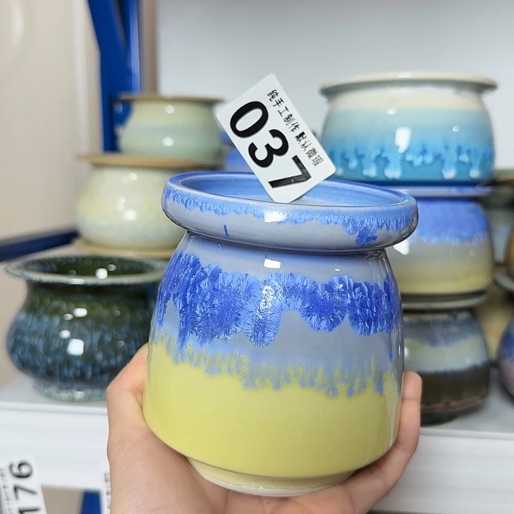 景德镇手工陶瓷盆 口8