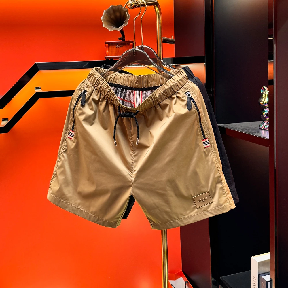 MIAO高端潮牌短裤男士夏季2025新款轻奢直筒休闲五分裤潮流沙滩裤