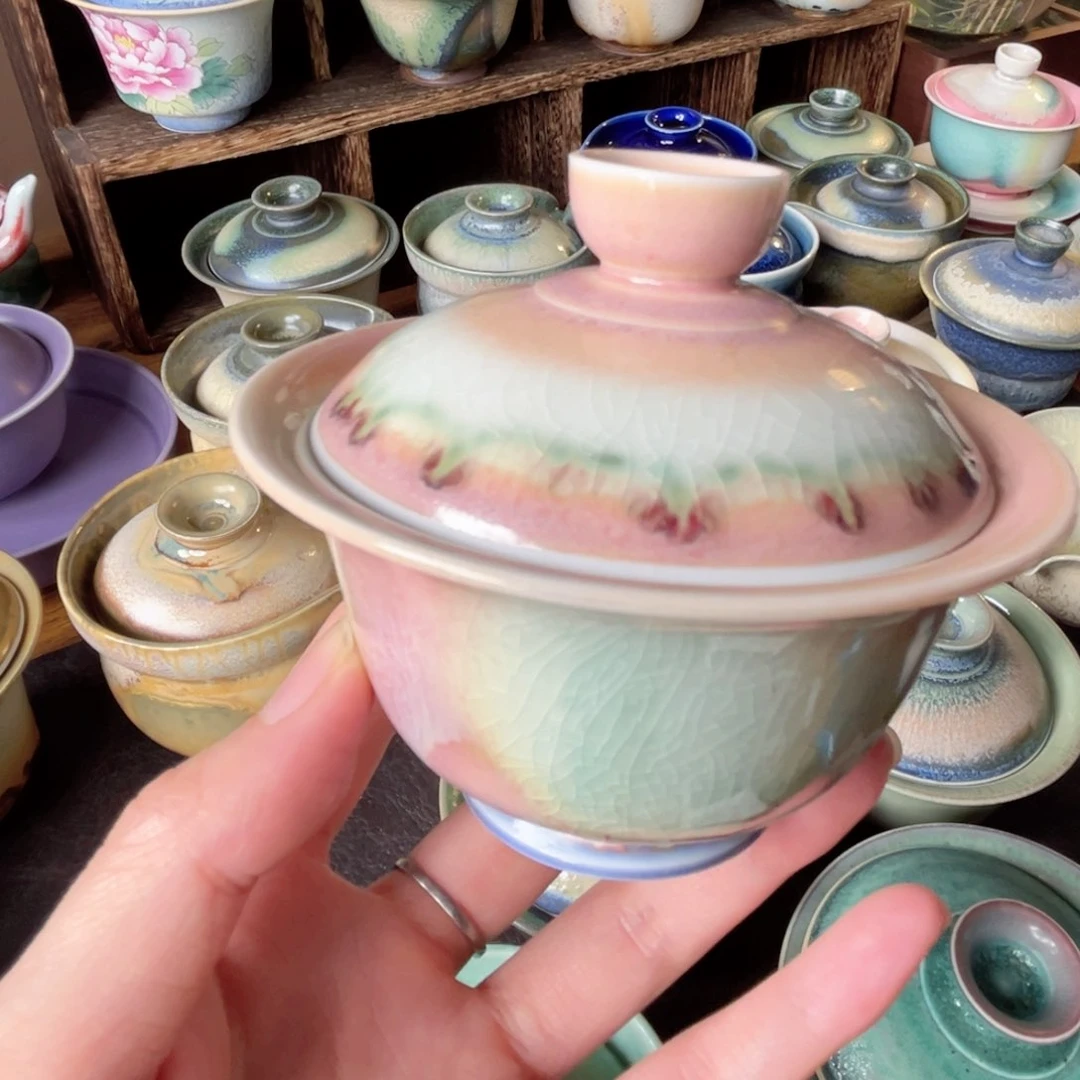 杯纯手工制作柴烧茶器