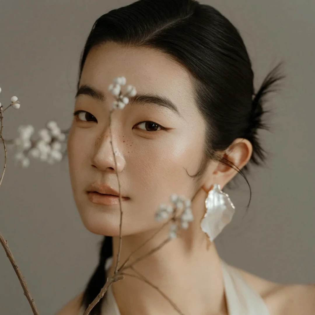 合金耳饰 好柿｜525小众清冷日杂风新娘耳环不规则褶皱晨袍耳饰