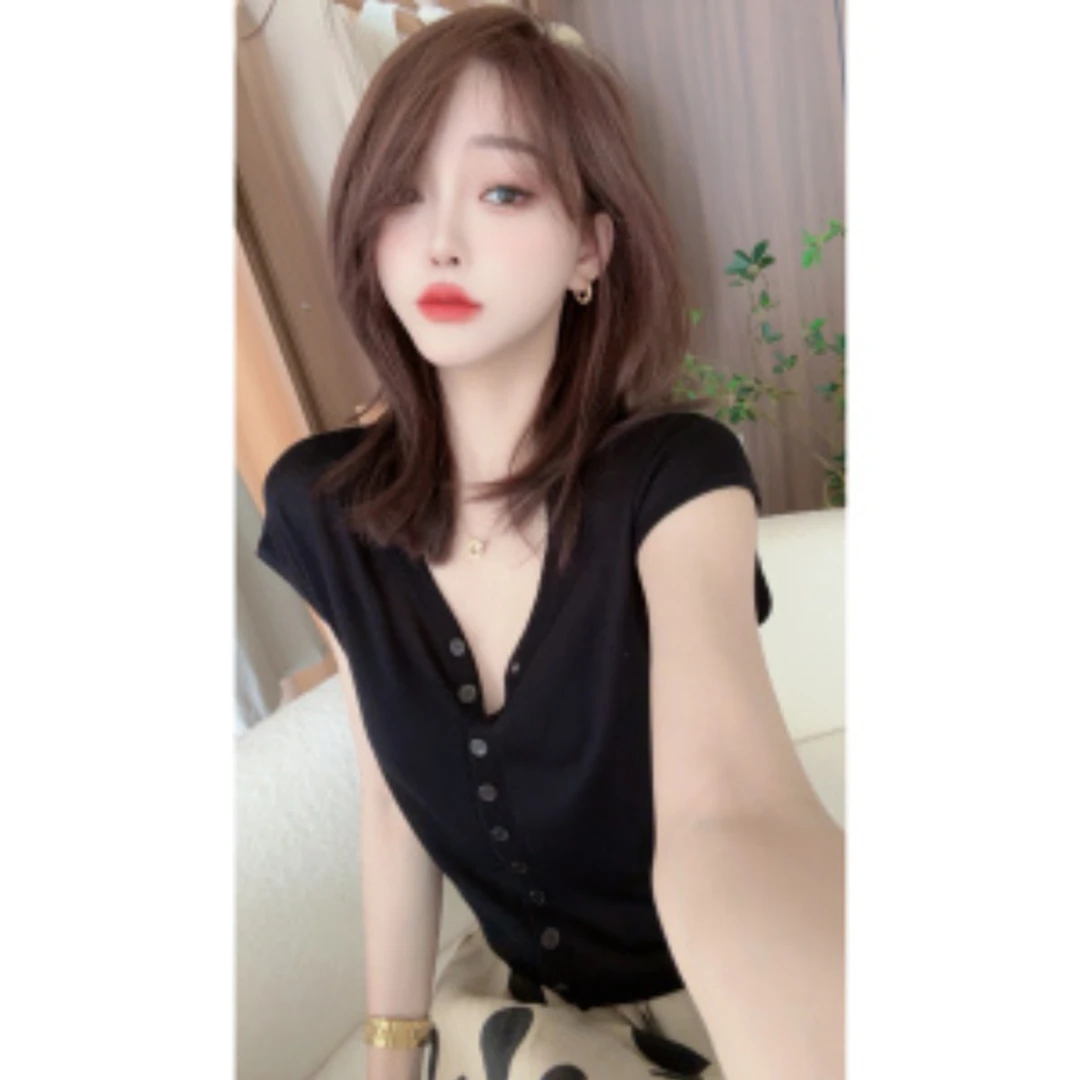 【CHEN】洋气减龄薄款短袖针织开衫X246125