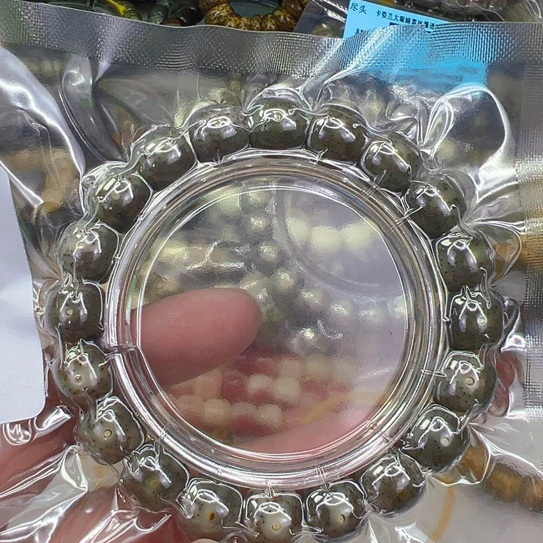 手串星月菩提68糯冰石玉星月菩提12单圈
