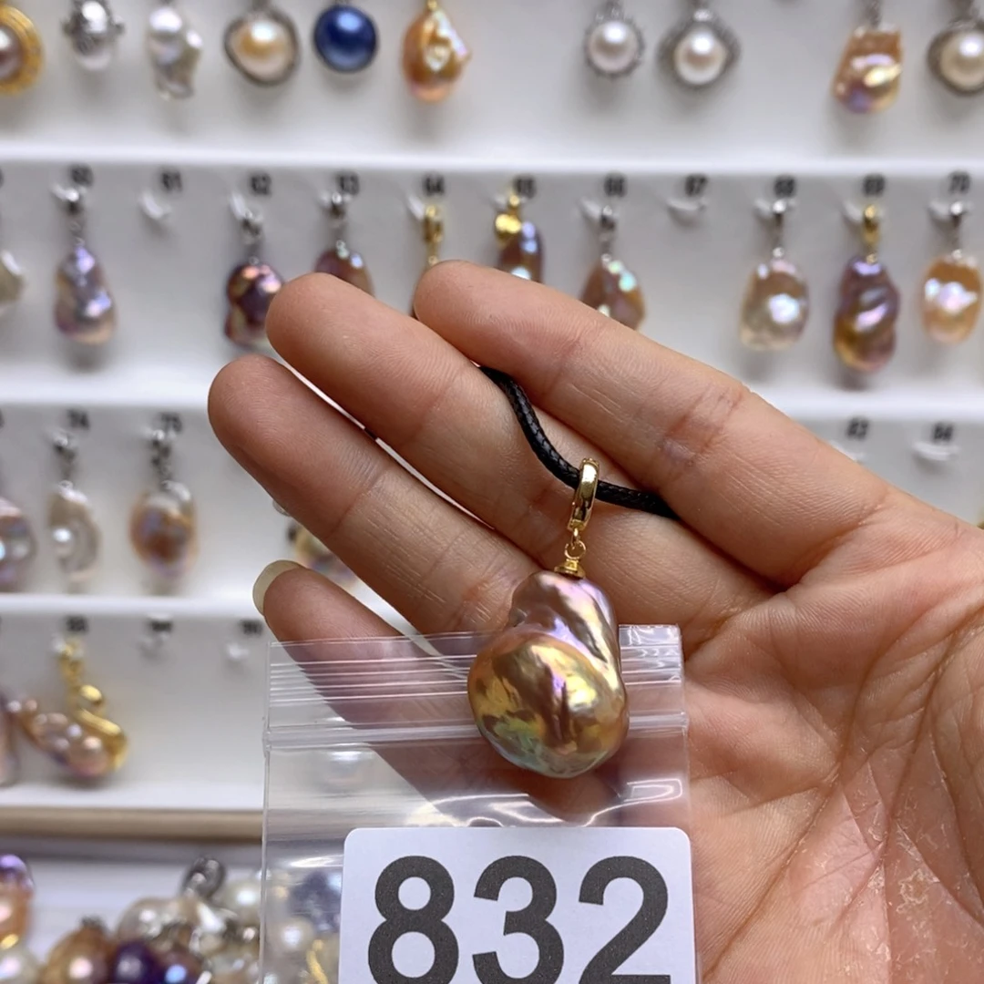 淡水珍珠颈饰银S925镶嵌832