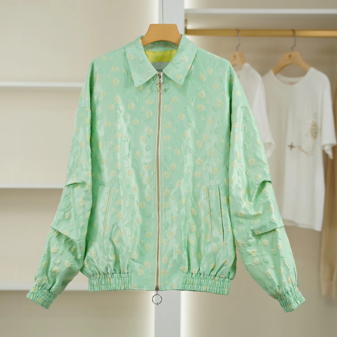 麦迪尚品【设计师Y】50402120 春季提花高级感外套撤柜 B3组