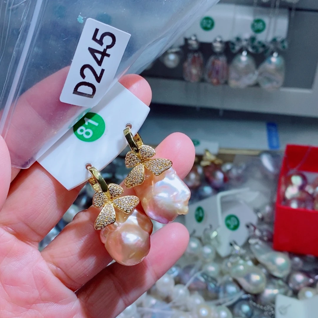 可***头银S925镶嵌 淡水珍珠