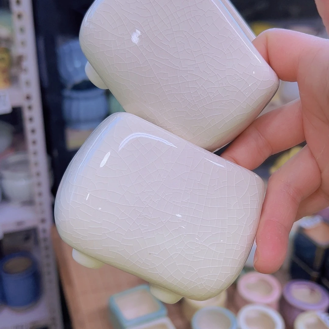 红陶陶瓷花盆当场满12包邮