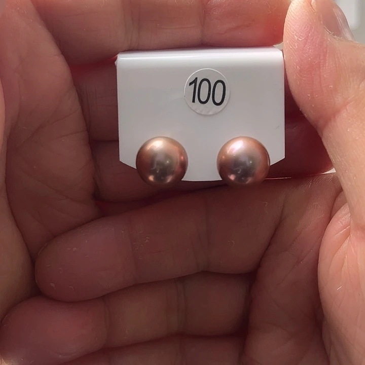 淡水珍珠耳饰银S925镶嵌