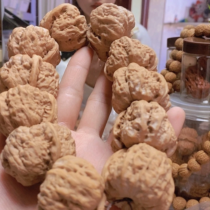 【闪购商品】文玩核桃把件38蛤蟆头手持黄