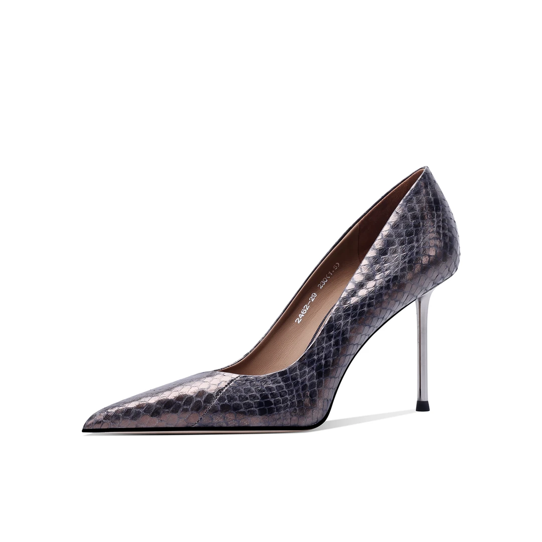 2025新款一字带尖头浅口时尚高跟舒适鞋女气质百搭女士性感