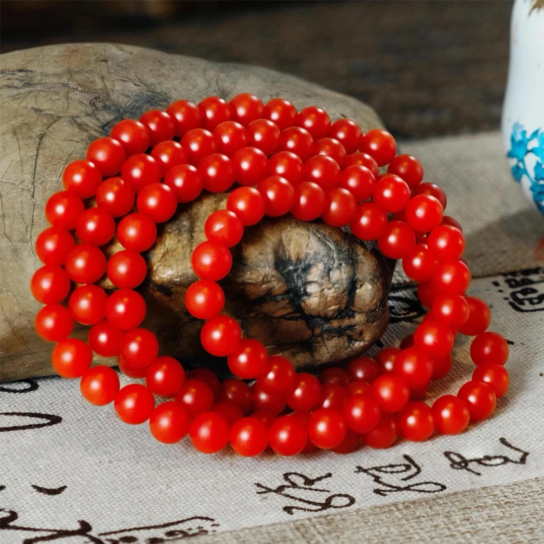 【哑光108念珠尺寸8】DIY首选