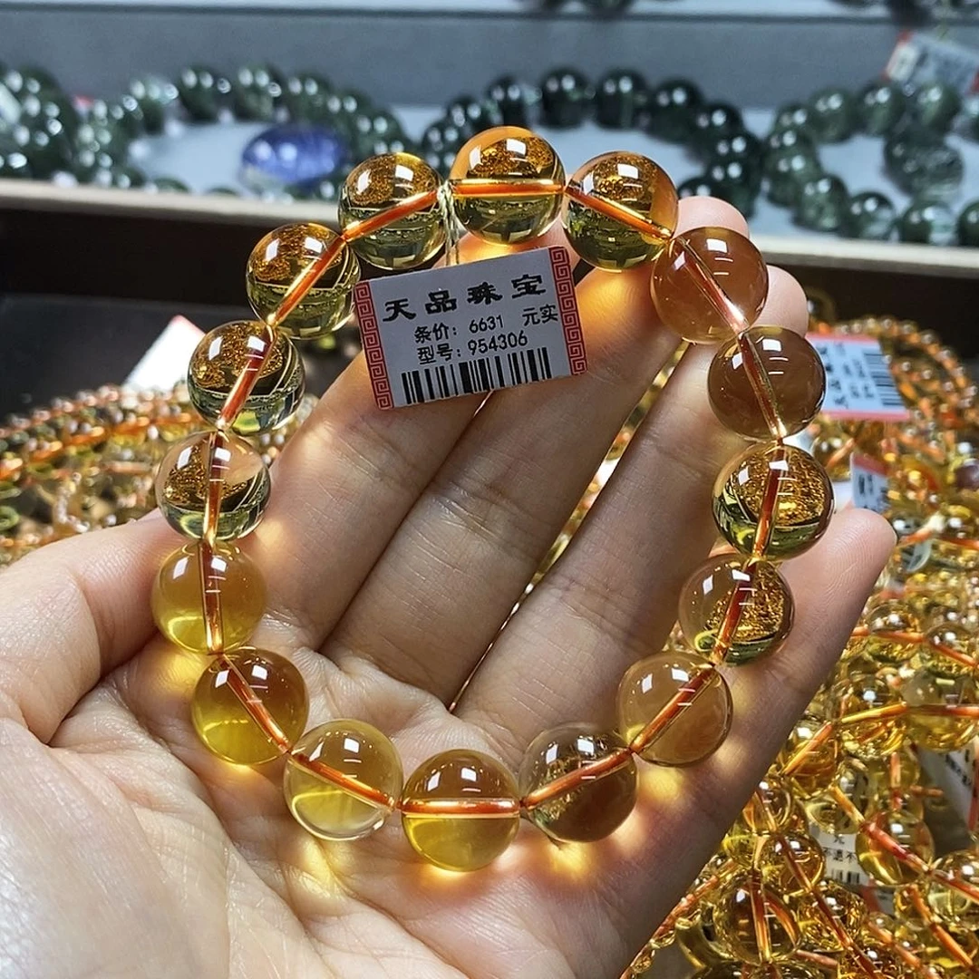 手链水晶未镶嵌黄水晶954306