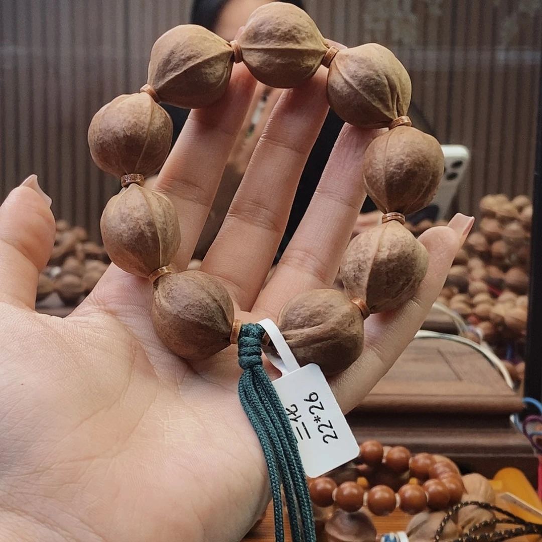 手串橄榄核金****哥原生态正宗梅林铁核