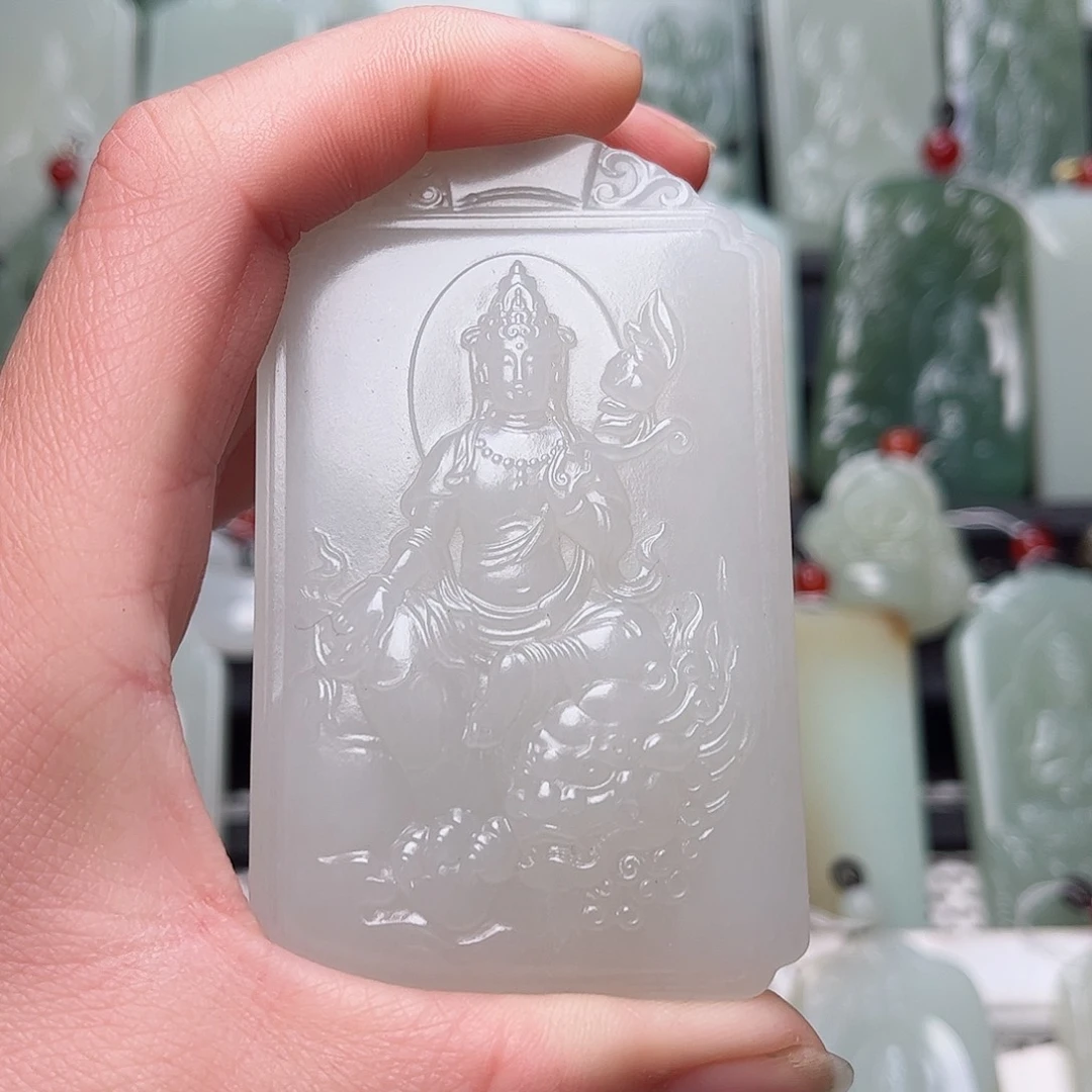 和田玉挂件未镶嵌记*住