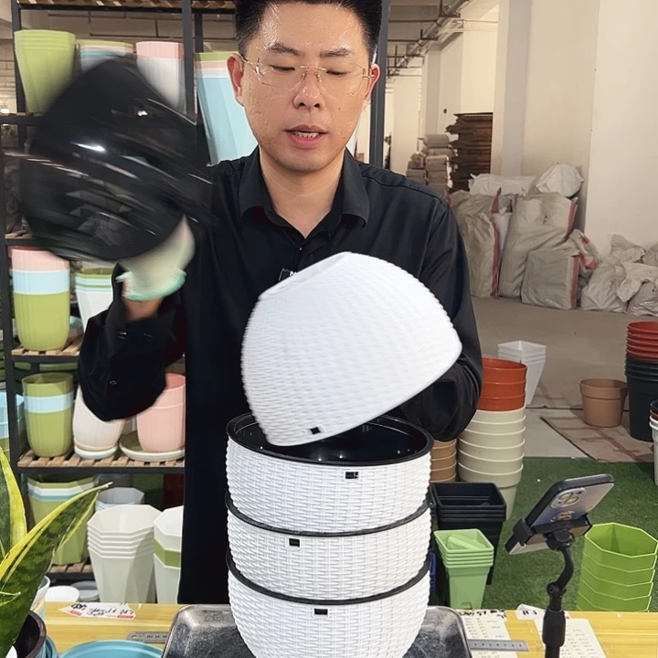 微瑕吊篮口21高15白色4只
