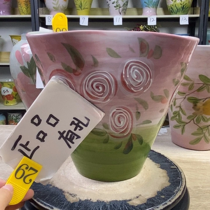 景德镇高温陶瓷花盆