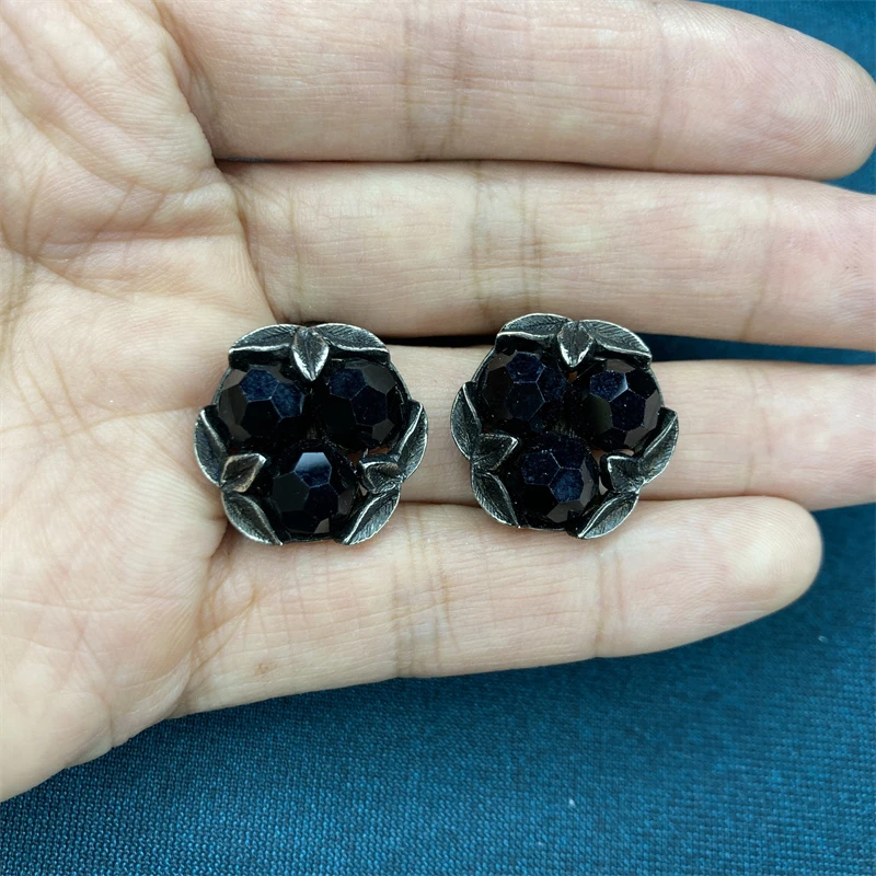 合金耳饰 SHERMAN古典花叶琉璃耳环5-3【2070306-029】