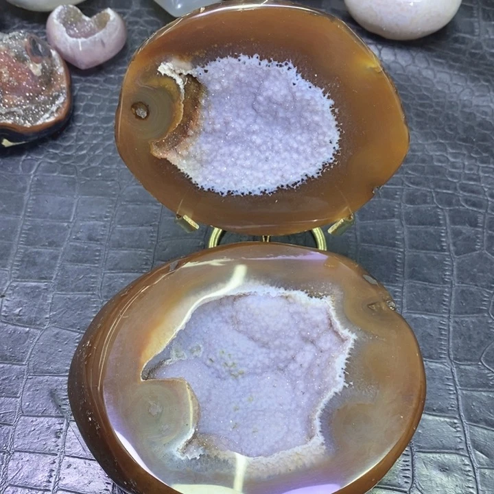 未镶嵌珠宝半成品紫晶啵啵盆