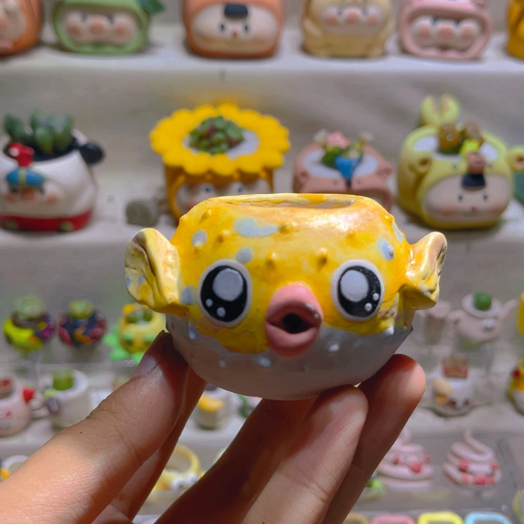 049纯手工制作重工盆盆38一个