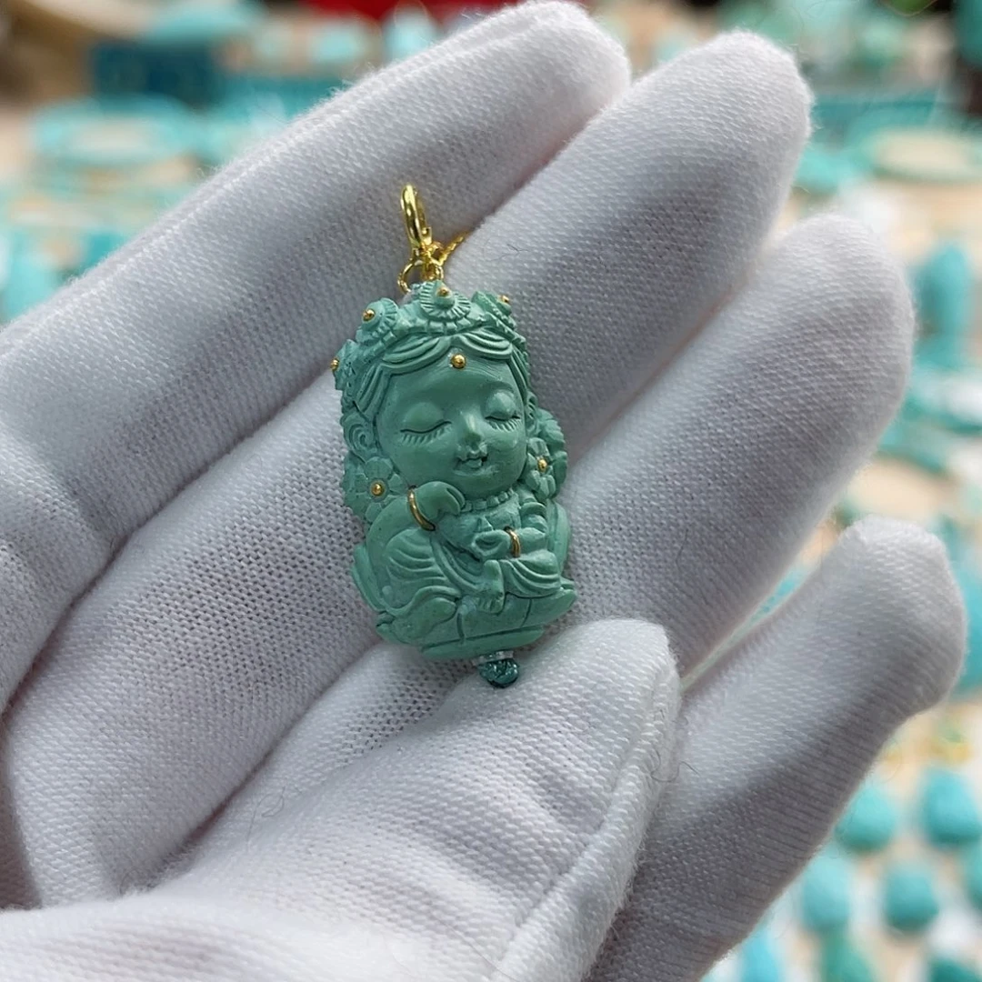 绿松石珠宝奇石未镶嵌