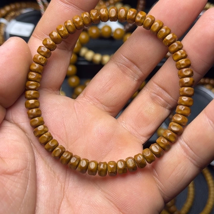 紫金鼠手串纯肉鼠尖纯色纯手工无相毕业货6.4尺精工暴力归圆