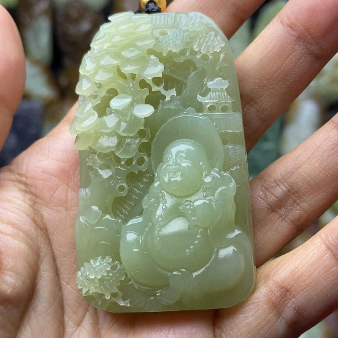 项链未镶嵌和田玉（糖玉）