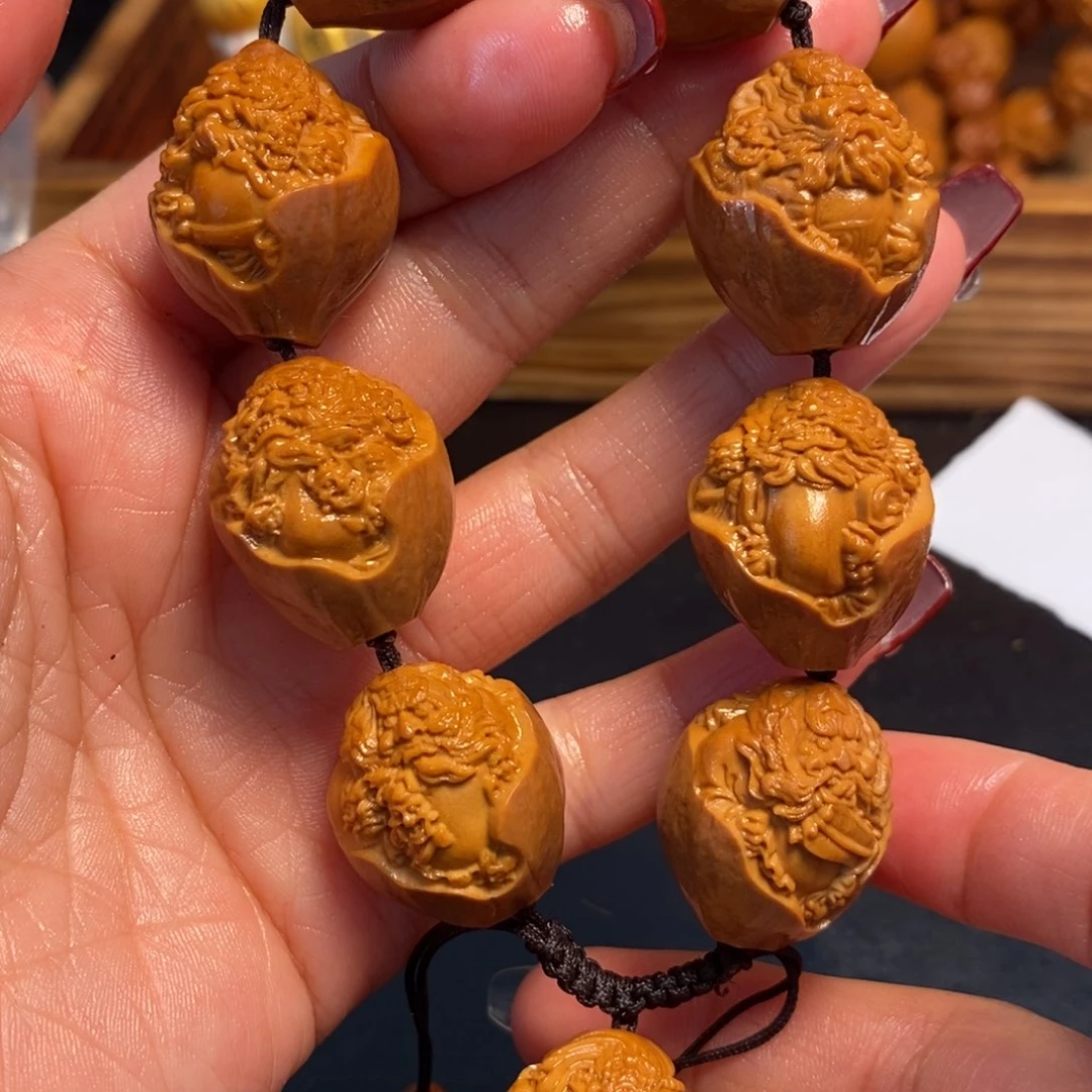 橄榄核手串/手链包衣钟馗