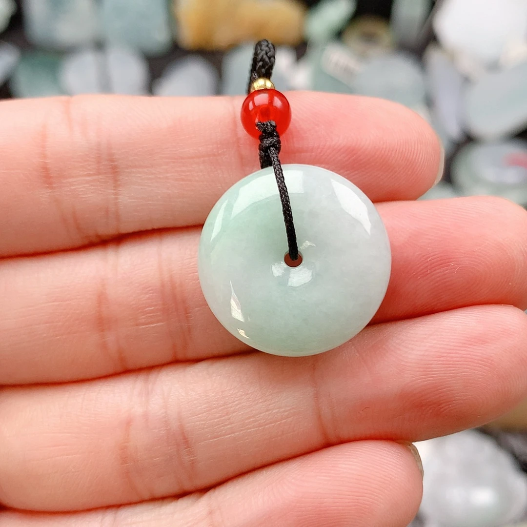 翡翠未镶嵌吊坠(不含链)38平安扣