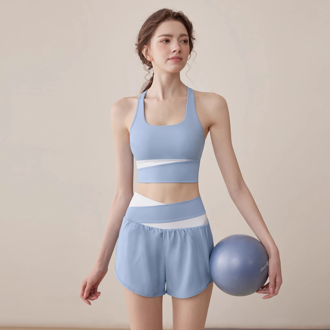 lulu运动内衣女高强度防震跑步健身文胸瑜伽服普拉提背心运动套装