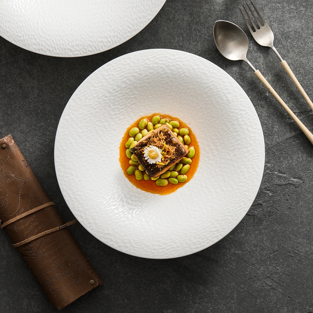 德化白瓷餐具2025新款特别好看的精致漂亮高级感餐厅陶瓷盘子菜盘