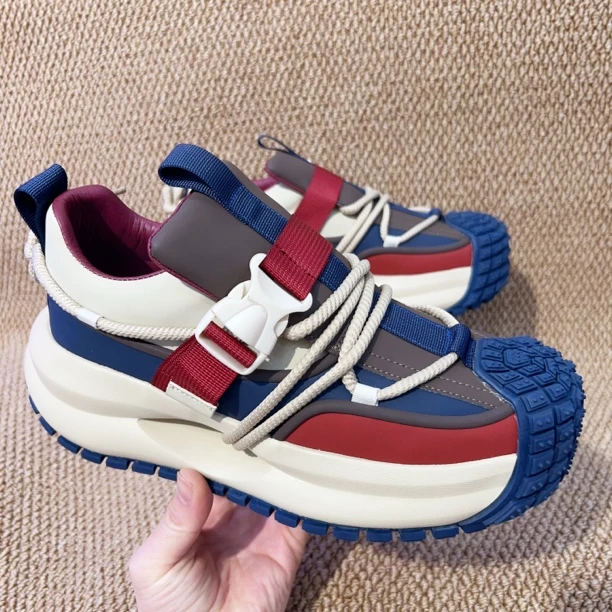 男鞋春款2025新款时尚面包鞋百搭防滑运动休闲鞋子男增高厚底潮鞋