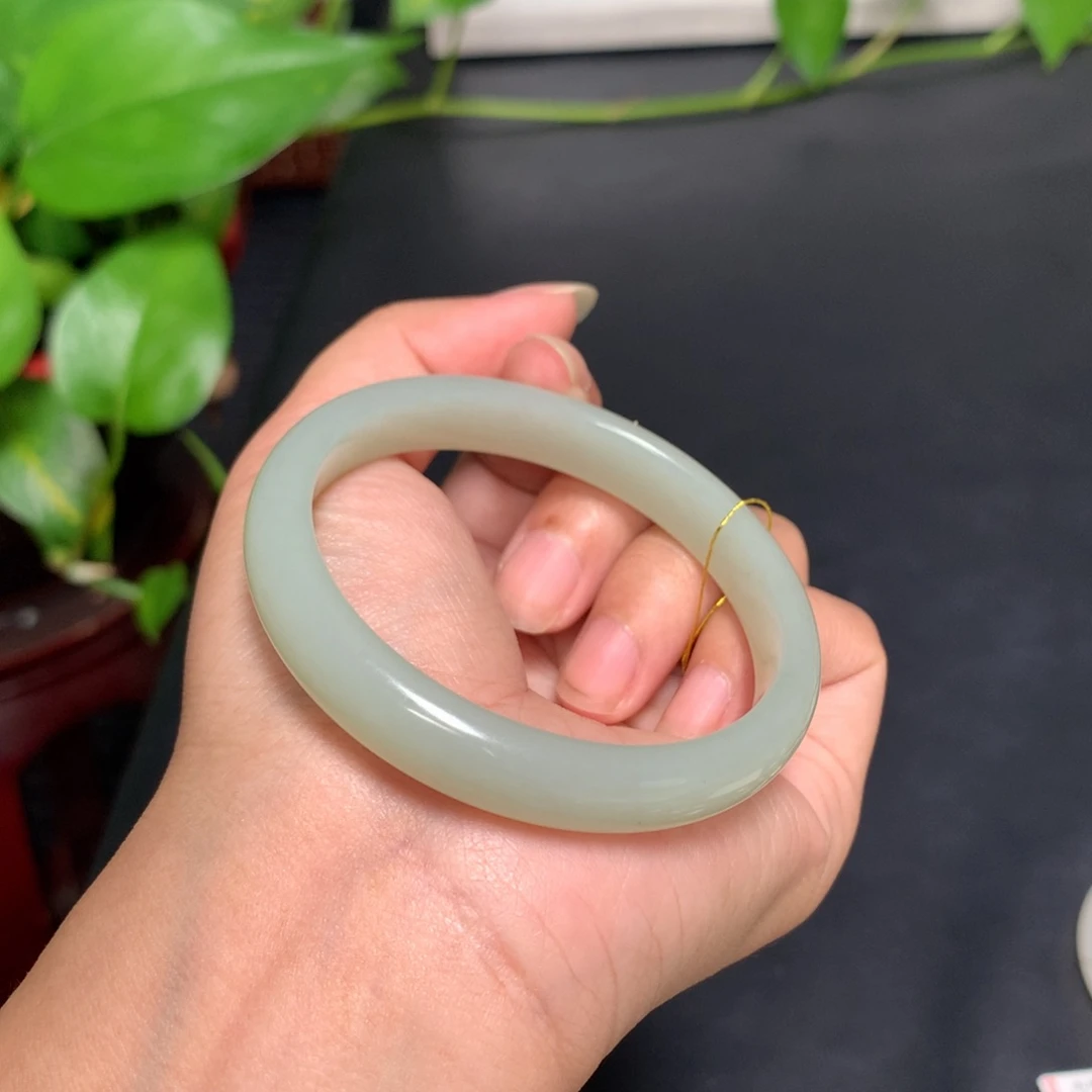 和田玉手镯未镶嵌周*n54