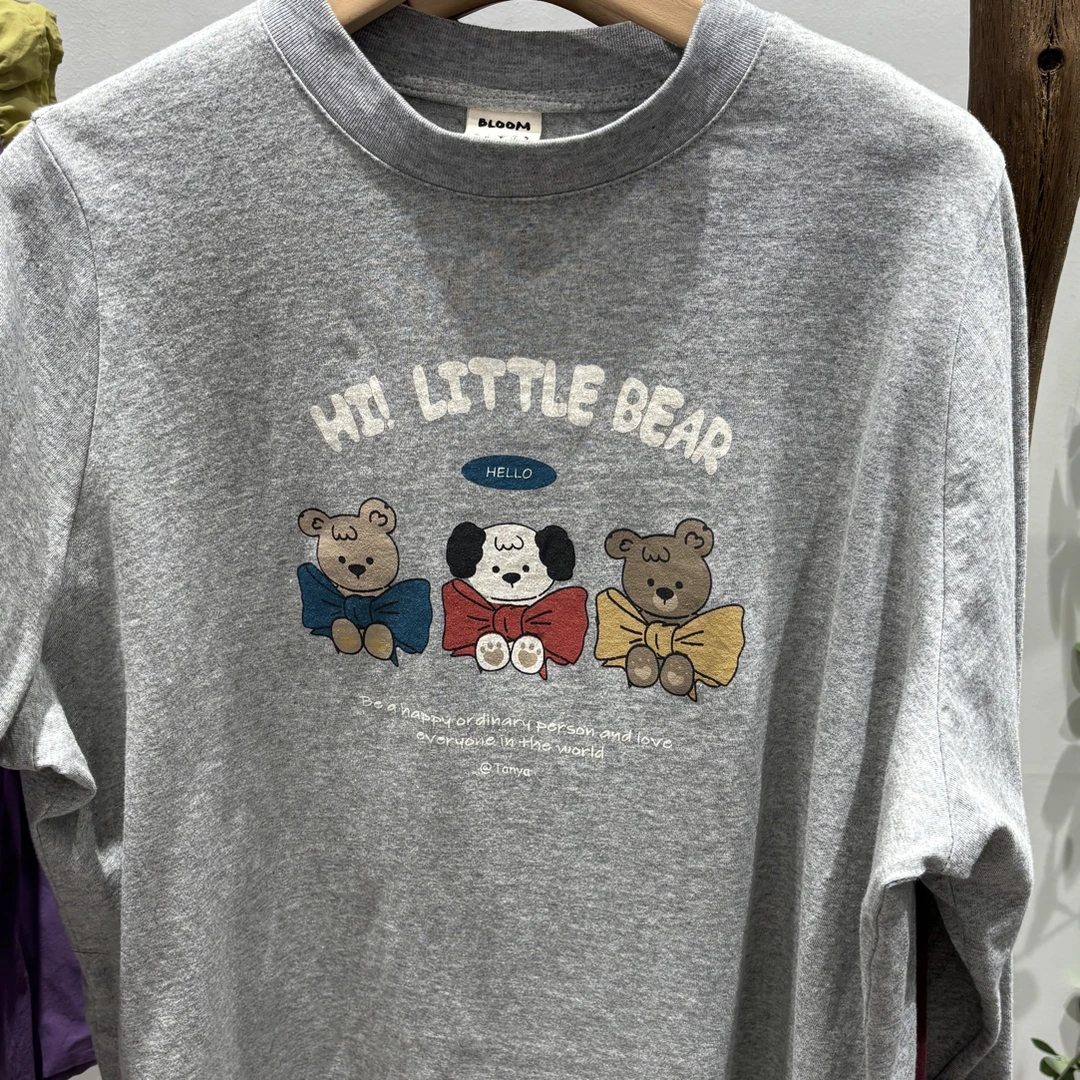 ［小小布］no退换-东大门正品b5l 卡通加厚T